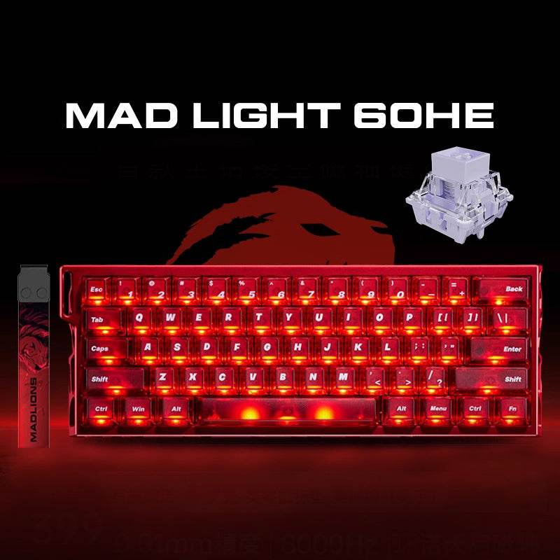 Madlions MAD Light 60HE- Magnetic Switch Gaming Keyboard - CapsnKeys