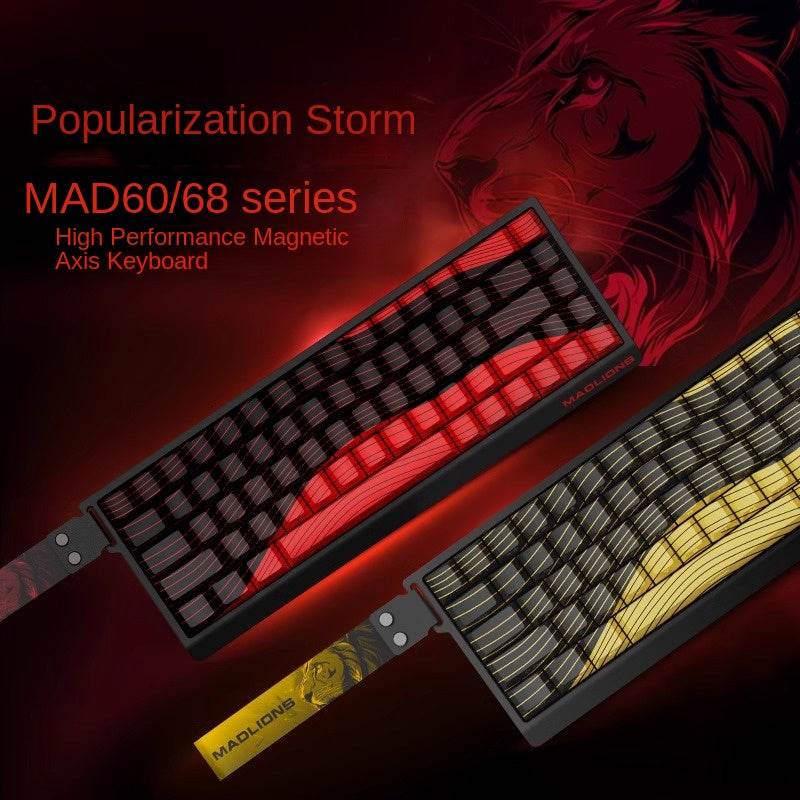 Madlions Mad68-R- Ultimate Gaming Mechanical Keyboard : magnetic switches - CapsnKeys