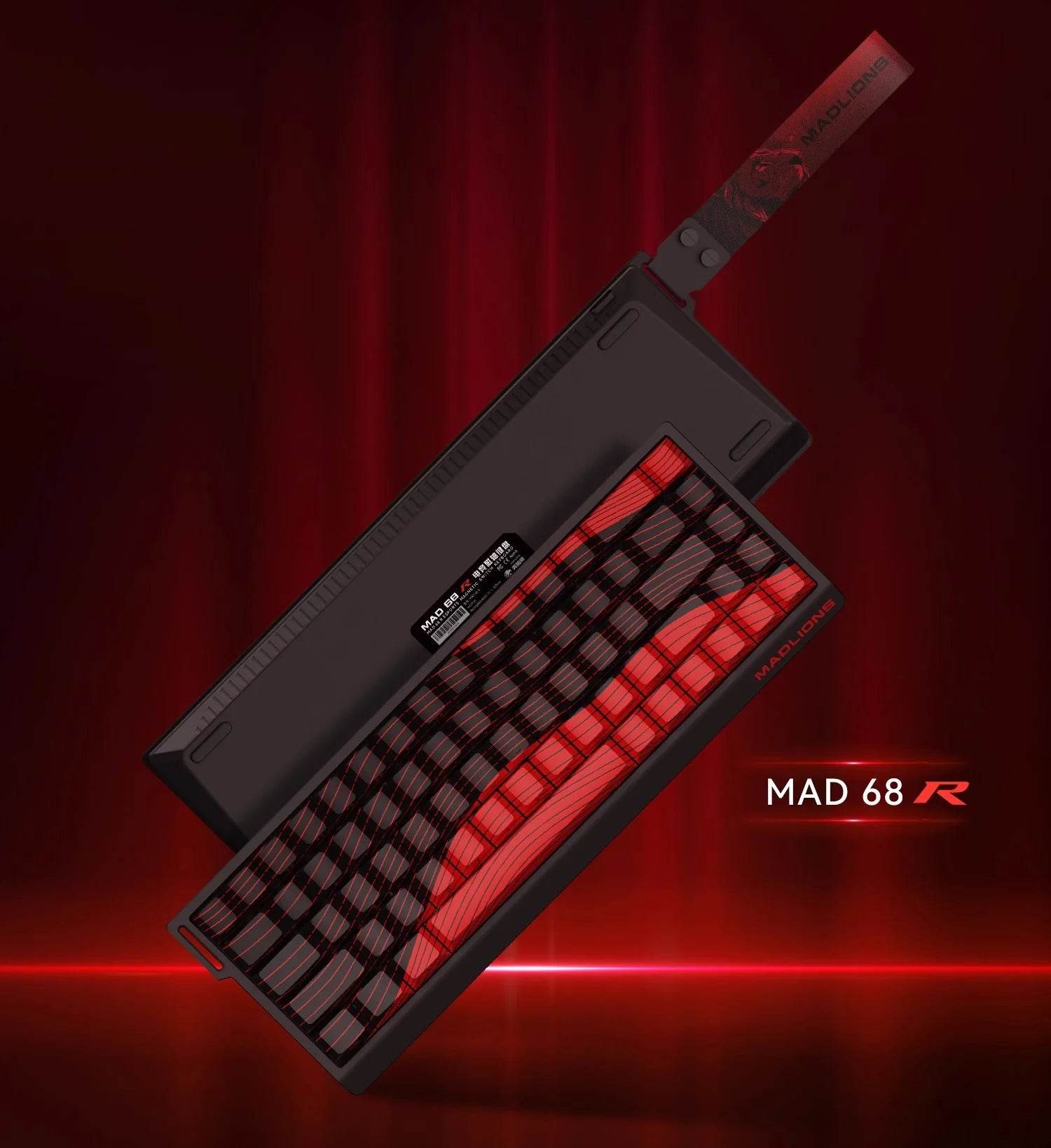 Madlions Mad68-R- Ultimate Gaming Mechanical Keyboard : magnetic switches - CapsnKeys