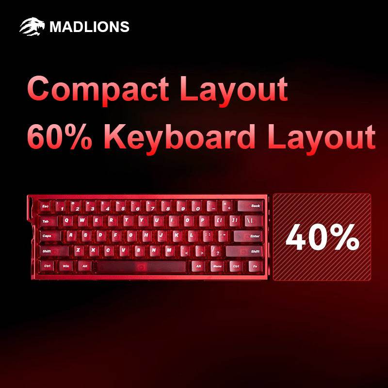 Madlions MAD Light 60HE- Magnetic Switch Gaming Keyboard - CapsnKeys