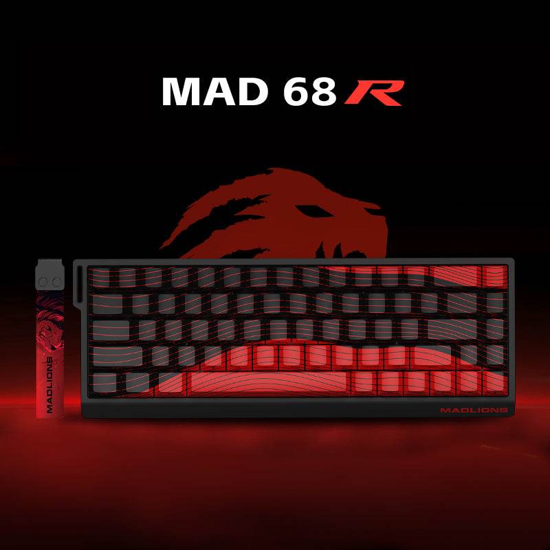 Madlions Mad68-R- Ultimate Gaming Mechanical Keyboard : magnetic switches - CapsnKeys